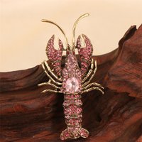Baroque Luxury Beautiful Lobster Design Brooch for Men and Women, Jewelry Accessories, Wedding Holiday Party Gift