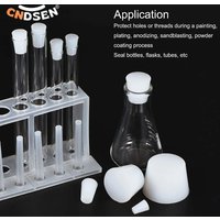 Conical Solid Silicone Rubber Stopper Bungs Laboratory Flask Tapered Tube Sealing End Plug Water Pipe Exhaust Valve Stuffy Sub