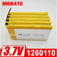 5Pcs 3.7V 10000mAh 1260110 Polymer Lithium Battery Lithium Ion Battery For Power Bank GPS 100% Real Capacity