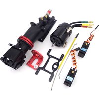 RC Boat Water Thruster Jet Pump 29mm Turbo Reverse CNC Propeller 3660 Brushless Motor for RC Jet Boat Jet Drive Speed Boat
