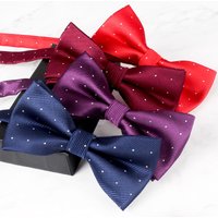 Men Bowtie Black Red Fashion Butterfly Gravata Party Wedding Bow Tie for Boys Girls Candy Color Dot Pattern Bowknot Accessorries