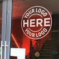 CUSTOM BUSINESS LOGO | Decal Sticker | Personalised Vinyl Sticker | Business Decal | Round/Square Door Decal | Window/Wall Decal