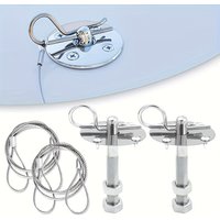 Hood Lock Car Racing Hood Pin Lock Stainless Steel Quick Release Bonnet Lock Clip Kit Universal Modified Accessories