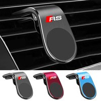 Car Magnetic L-shaped Car Dedicated GPS Phone Holder Air Outlet Clip For Audi RS A4 B5 B6 A3 A5 A6 C6 C5 A1 A7 A8 Q2 Q3 Q5 Q7 Q8