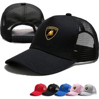 Summer Mesh Baseball Cap Men Snapback Hat Casual Breathable For Lamborghini LP570 LP610 Urus LP700 LP770 Gallardo Aventador