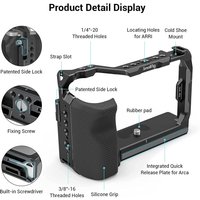 SmallRig Full Cage with Silicone Side Handle for Sony A7C with Locating Holes for ARRI Quick Release Plate Arca and Cold Shoe
