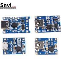 Snvi 5pcs TP4056 Lithium Battery Charger Module 5V 1A Micro Mini Type C USB Charging Board with Protection for 18650