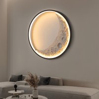Lampa ścienna LED w kształcie księżyca, proste, nowoczesne oprawy dekoracyjne do oświetlenia ściany tła, salonu, zagłówka łóżka, wejścia, klatki schodowej.