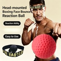 Head Mounted Boxing Reaction Ball Boxing Training Speed Ball Elastic Stress Relief Ball For Home Fitness Entertainment