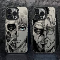 Luxury Hot Anime Attack On Titan Phone Case For iPhone 17 16e 16 15 14 13 12 11 mini Pro Max X XR Air Plus Anti Fall Matte Cover