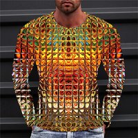 Vertigo 3D Printed T-shirt Men Fashion T-shirt Kids Hip Hop Tops Tees Three dimensional Graphic T shirts Men's Clothing Dizzy