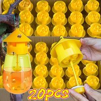 20-1pcs Fruit Fly Trap Killer Plastic Transparent Anti Flies Trap Garden Insect Catcher Orchard Pest Fly Bees Trap Control Tools