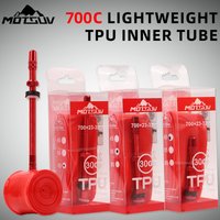 1PCS Road Ultra-light TPU Inner Tube For Road Bicycle Tires 700c23-32C Aluminum Alloy Valve 45 / 65 / 85mm Length French Valve