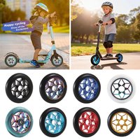 Silent 110mm Scooter Wheels Thick Aluminum Alloy Stunt Scooter Wheels Colorful Pu Stable Roller Wheels Parts Adults