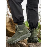 New Autumn High-Top Large-Size Sports Hiking Boots, Comfortable with Thick Soles, Lightweight and Casual, Suitable for Daily Outdoor Activities, Walking, Traveling, Mountaineering, and Camping Gear