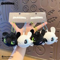 New Authentic Dragon Taming Master Toothless Series Keychain Night Light Shadow Doll Car Rearview Mirror Pendant Holiday Gift