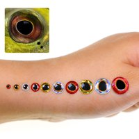 3D Holographic Simulation Eyeball Waterdrop Fishing Lure Eyes Self-Adhesive Artificial Fish Eyes for Fly Tying&Lure Making