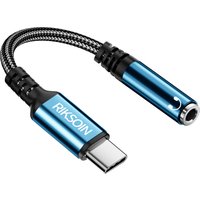 1pc USB Type- C to 3.5mm Audio Adapter Male to Female 3.5mm Heafphone Jack Cord for iPhone 17 Pro Max/16/15/Samsung S25/S24