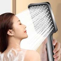 Shower Head Pressure Booster Coarse Holes Large Panel Hand Spray Bath Shower Head Large Water Volume Rain Shower Head
