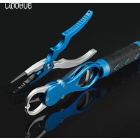 LINNHUE Best Aluminum Alloy Fishing Pliers Grip Fishing Tackle Hook Recover Cutter Line Split Ring Fishing Tool Accessories