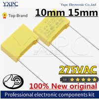 10pcs X2 275V Polypropylene film capacitor 10/15mm 0.1uF 0.15uF 0.22uF 0.33uF 1nF 2.2nF 4.7nF 0.01uF 22nF 33nf 47NF