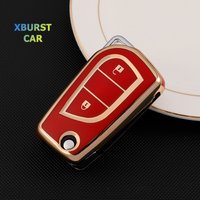 2/3/4 Buttons TPU Shell Fob for Toyota Auris Corolla Reiz Avensis Verso Yaris Aygo Rav4 Scion TC IM Car Remote Key Case Cover