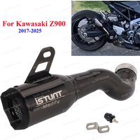 Końcówka wydechu Slip On do Kawasaki Z900 Z900E Z900 A1 A2 2017-2026 Motocyklowy Układ Wydechowy Tłumik Rura Środkowa Wydechu Z900