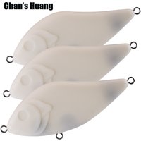 Chan's Huang 5-10PCS / LOT 3.94IN / 2.76IN Slider Hard Bait Sinking Lure Unpainted Jerkbait Blanks For Pike Musky Killer Fishing