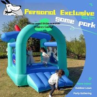 Kids Inflatable Bounce House with Slide | Indoor Outdoor Jumping Castle for Birthday Parties & Backyard Play | Safe Non-toxic &