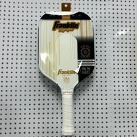 Hot-selling white striped Max Grip series fiberglass 16mm advanced pickleball paddle