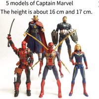 Avengers Marvel Comics League can hand surprise 5 hero captain Deadpool Doctor Strange captain Spider-Man ornaments.