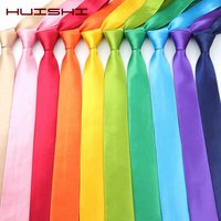 Solid Colors Tie for Men Fashion Slim Necktie Polyester Narrow Cravat Red Blue Formal Party Ties Fashion Daily Shirt Accessory
