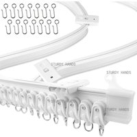 1-6M Flexible Bendable Curtain Track Bedrooms Balconies Bathrooms Room Divider Ceiling Silent Track Home Window Decor Accessorie