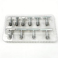 New 10pcs/set Diamond Painting Pen Tips Metal Threaded Replacement Pen Heads Mulit-placer Tips Diamond Embroidery Tool Accessory