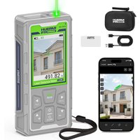 Huepar Pro SW-150GQ Laser Measuring Tool 495Ft Outdoor Laser Measure tool with Camera & Bluetooth Connected Laser Distance Meter