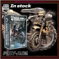 AliExpress Bandai In Stock Acid Rain World FAV‑A01 Buck Team Wildebeest WB3b 1/18 Scale Military Dirt Bike Vehicle Collectible Factory Sealed