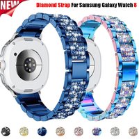 For Samsung Galaxy Watch 8 40 44mm Shining Rhinestone Bracelet Wristband For Galaxy Watch 8Classic /Ultra 2025 Band Accessories