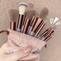 13pcs Professional Makeup Brush Set - Soft Fluffy Cosmetic Brushes for Foundation Beauty tools suitable for beginners