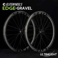 ELITEWHEELS EDGE Koła Gravel Ultralekkie 1356g Wing 20 Szprych Do Roweru Wyścigowego Szosowego Z Hamulcami Tarczowymi Zestaw Kół Karbonowych Wysokość Obręczy 45mm