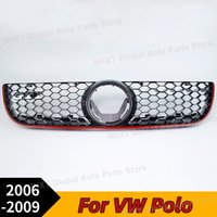 Honeycomb Mesh Car Front Bumper Radiator Grille GTI Style Mesh Center Racing Grills For VW Polo 2006 2007 2008 2009