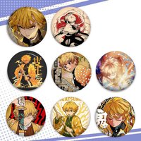 Anime A-Agatsuma Zenitsu New Brooches Soft Button Pin Funny Silly Gnarpy On A Skateboard Meme Badge Gamer Collection Gifts