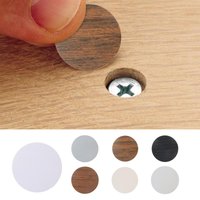 Self-Adhesive Screw Holes Stickers Dustproof Screw Holes Stickers Wood Textured Covers Screw Holes Covers for Desk Screws Wall