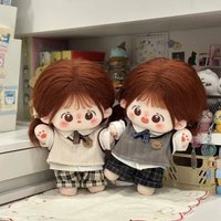 20cm Plush Doll Clothes Cute Handsome School Style Autumn Winter Outfit No Attribute High Quality Doll Set