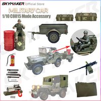 JJRC C8815 Upgrade Parts Rc Car 1941 KIP Willis RTR Military Truck Trailer Soldier Winch Canopy Metal CVD Original Accerssory