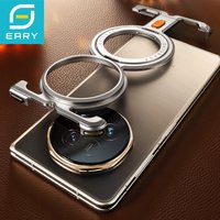Eary Frameless Phone Case for Huawei Honor Magic V5 V3 with Ring Kickstand 360°Rotatable Magnetic Stand Shockproof Bumper Cover