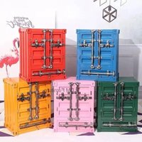 Industrial TV Cabinet Luxury Household Table Small Storage Furniture Cabinet Light Bedside Simple Style Style Mini Collection