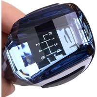 6 Speed Car Crystal Handle With Touch Motion Activated LED Gear Shift Knob Head Universal