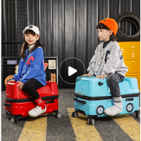 Kids rolling scooter suitcase kids riding suitcase Children Suitcase Spinner luggage suitcase boy's Travel Trolley Bags wheels