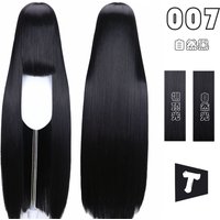 Ancient Style Black Silver White Dark Brown Dark Red COS Wig Full Headset Female Black 100cm Universal Long Straight 1-24 Color