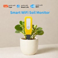WiFi Soil Monitor Tuya Smart Temperature and Humidity Sensor Smart Life Real-time Monitoring Garden Automation Low Battery Alert